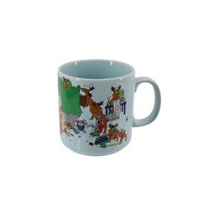 Russ Santa Christmas Party McDonalds Reindeer Mug Vintage 93697 Korea
